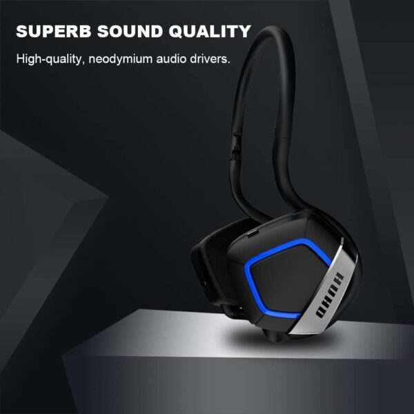 HUHD Wireless Gaming Headset for Nintendo Switch PS4, PS5, PC, Computer, USB Wireless Gaming Headsets Headphones with Microphone Over Ear  Video Games - Image 19