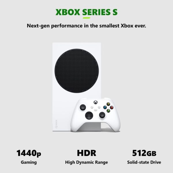 Xbox Series S – 512GB SSD All-Digital Gaming Console – 1440p Gaming – 4K Streaming – Robot White  Everything Else - Image 11