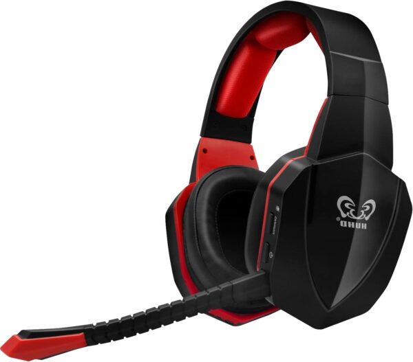 Wireless Gaming Headphones for Nintendo Switch PS5 PS4 PC Computer, PS5 Wireless Gaming Headset with Detachable Microphone Over Ear,Red  Video Games - Image 9