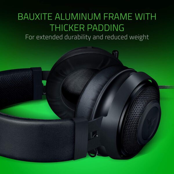 Razer Kraken Gaming Headset Lightweight Aluminum Frame - Retractable Noise Isolating Microphone - for PC, PS4, PS5, Switch, Xbox One, Xbox Series X & S, Mobile - 3.5 mm Headphone Jack - Black/Blue : Video Games - Image 18