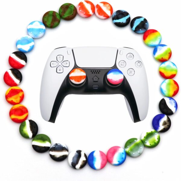 36pcs Joystick Grip for Ps5 Ps4 Controller, Silicone Thumb Grips Caps Cover Analog Stick for Playstation 5, Playstation 4 Controller, Xbox 360, Xbox One Controller (A)  Video Games - Image 21