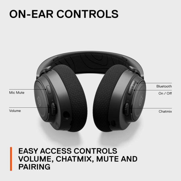 SteelSeries New Arctis Nova 4 Wireless Multi-Platform Gaming Headset — 360° Spatial Audio— 2.4GHz High-Speed Wireless — 36 Hr Battery — USB-C — ClearCast Gen 2 Mic — PC, Playstation, Switch, Meta  Video Games - Image 21