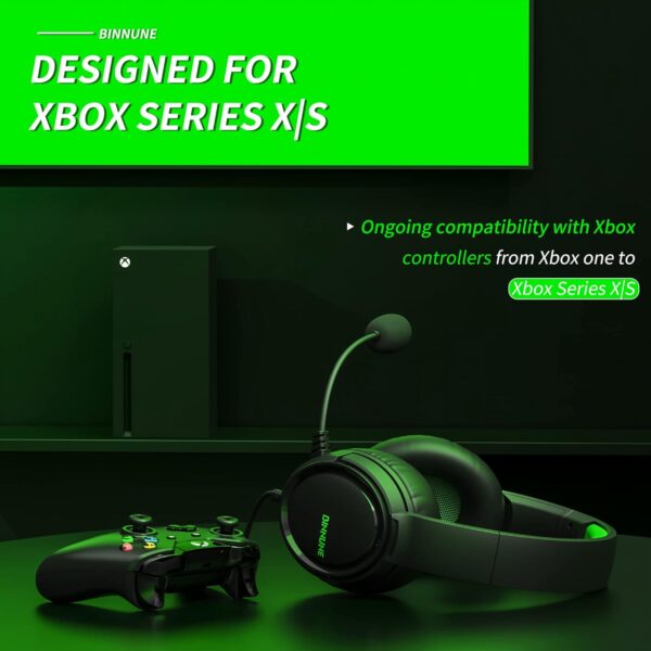 BINNUNE Gaming Headset with Mic for Xbox Series X|S Xbox One PS4 PS5 PC Switch, Wired Audifonos Gamer Headphones with Microphone Xbox 1 Playstation 4|5  Video Games - Image 9