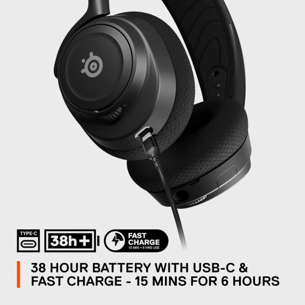 SteelSeries New Arctis Nova 4 Wireless Multi-Platform Gaming Headset — 360° Spatial Audio— 2.4GHz High-Speed Wireless — 36 Hr Battery — USB-C — ClearCast Gen 2 Mic — PC, Playstation, Switch, Meta  Video Games - Image 17