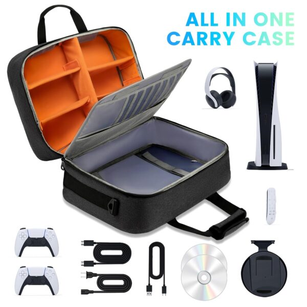 AULYAH Carrying Case Traveling Travel Bag for Playstation 5 Controller Console Accessories PS5  Video Games - Image 10